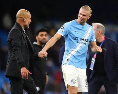 Haaland Joins Elite Champions League 50-Goal Group, Hailed by Guardiola as CR7 and Lionel Messi's Peer