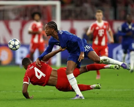 Chelsea's manager explodes as the German giants defender Jonathan Tah escapes sending-off during Champions League defeat